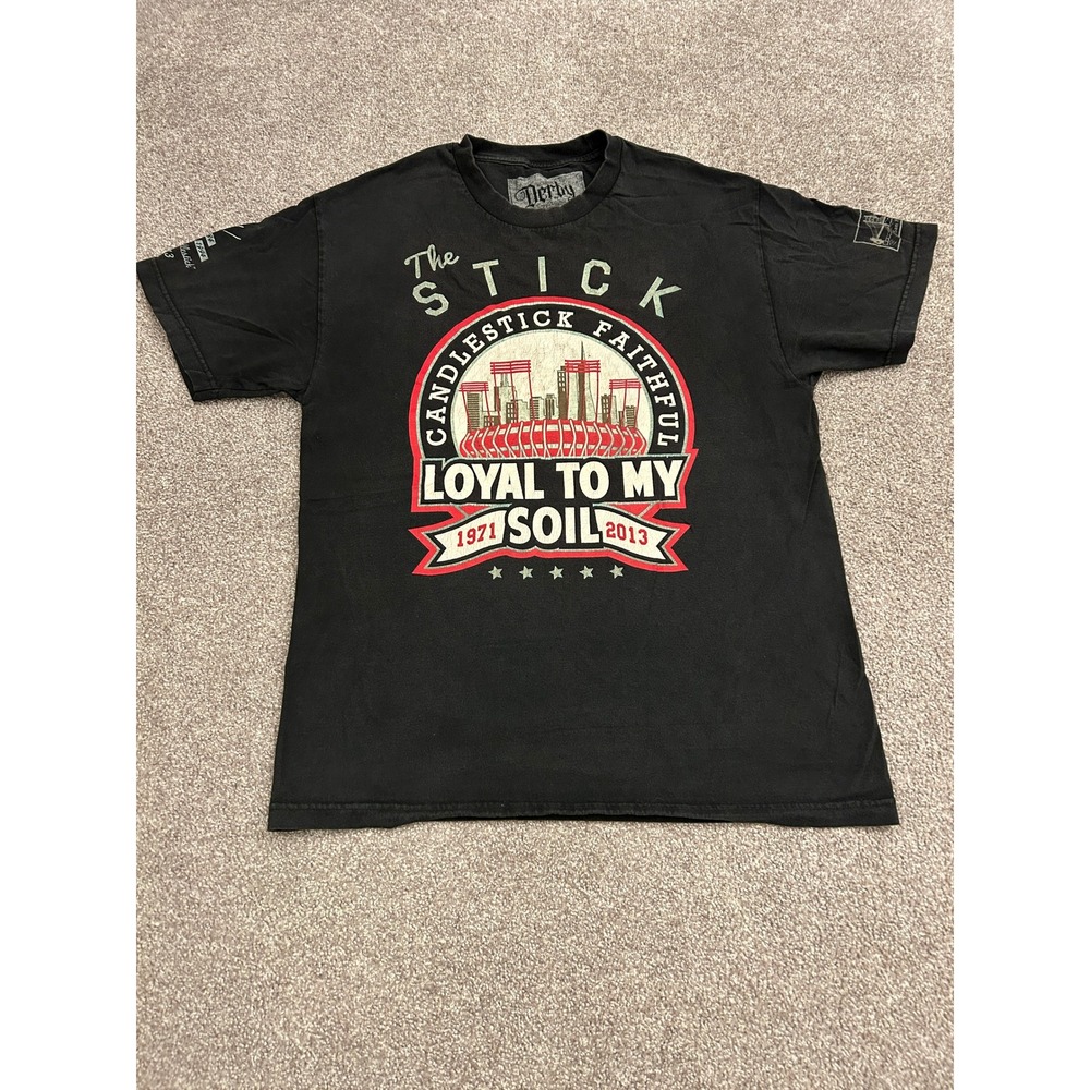 Derby of San Francisco TShirt Mens Large Black Loyal To My Soil Candlestick Park